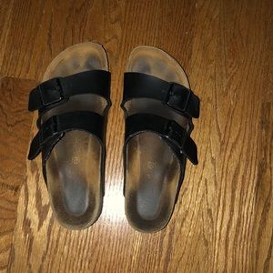 black birkenstocks